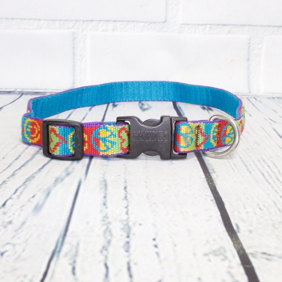 Lupine Other - Lupine Colorful Peace Hearts Smiley Face Collar